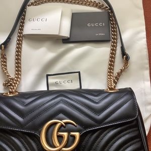 GUCCI BLACK MARMONT BAG